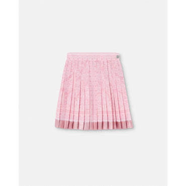Women Barocco Pleated Mini Skirt - Pink
