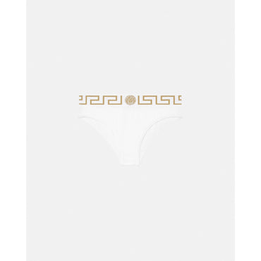 Women Greca Border Briefs - White