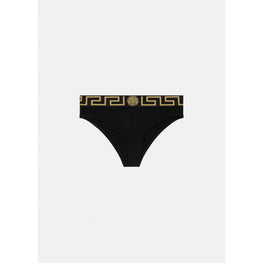 Women Greca Border Briefs - Black