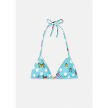 Women Butterflies Bikini Top - Blue