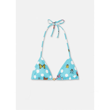Women Butterflies Bikini Top - Blue