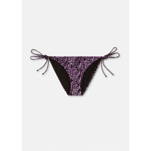 Women Versace Allover Bikini Bottoms - Black