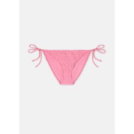 Women Versace Allover Towel Bikini Bottoms - Pink