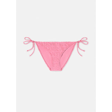 Women Versace Allover Towel Bikini Bottoms - Pink