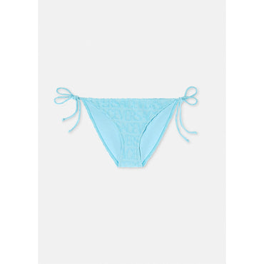 Women Versace Allover Towel Bikini Bottoms - Blue