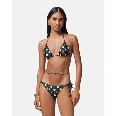 Women Butterflies Bikini Bottoms - Black