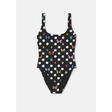 Women Butterflies One-piece Swimsuit - Black