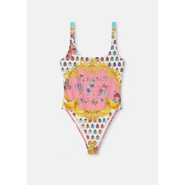Women Butterflies One-Piece Swimsuit - Multicolor