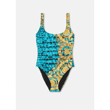 Women Baroccodile One-Piece Swimsuit - Multicolor