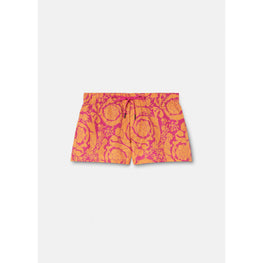 Men Barocco Silhouette Swim Shorts - Orange