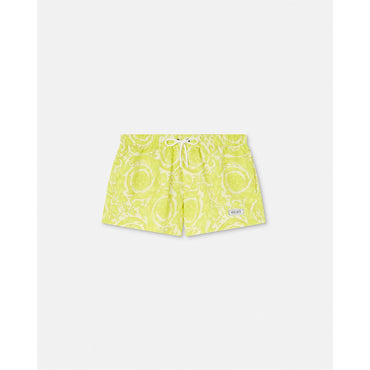 Men Barocco Swim Shorts - Yellow