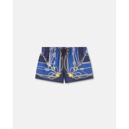 Men Versace Nautical Swim Shorts - Blue