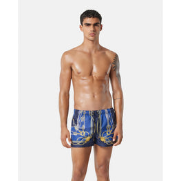 Men Versace Nautical Swim Shorts - Blue