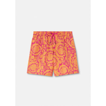 Men Barocco Silhouette Boardshorts - Orange