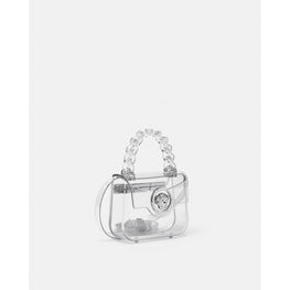 Women La Medusa Transparent Mini Bag - Silver