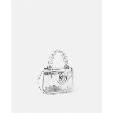 Women La Medusa Transparent Mini Bag - Silver