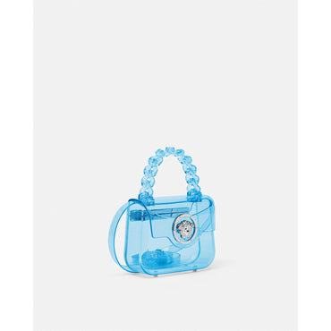 Women La Medusa Transparent Mini Bag - Blue