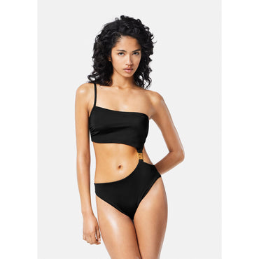 Women Greca Goddess Cutout Swimsuit - Black