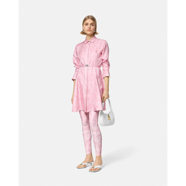 Women Barocco Leggings - Pink