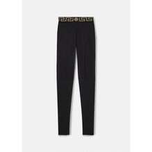 Women Greca Gym Leggings - Black