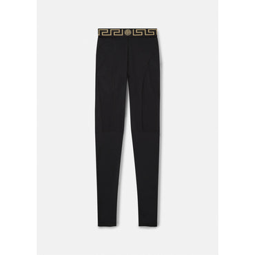 Women Greca Gym Leggings - Black