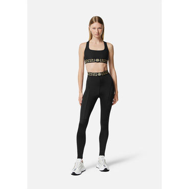 Women Greca Gym Leggings - Black
