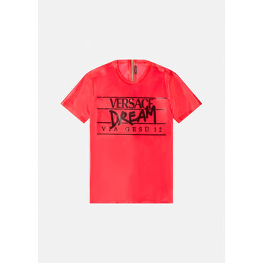 Men Dream Logo Latex T-Shirt - Pink