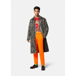 Men Tailored Formal Trousers - Orange