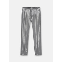 Men Suit Trousers - Silver