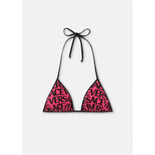 Women Versace Allover Reversible Bikini Top - Pink