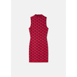 Women La Greca Jacquard Mini Dress - Pink