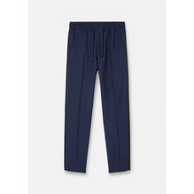 Men La Greca Jacquard Mohair Trousers - Navy