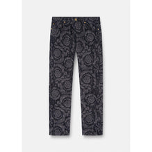 Men Barocco Silhuette Regular-Fit Jeans - Black