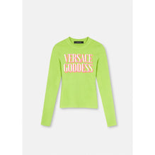 Women Versace Goddess Long-sleeved T-shirt - Green