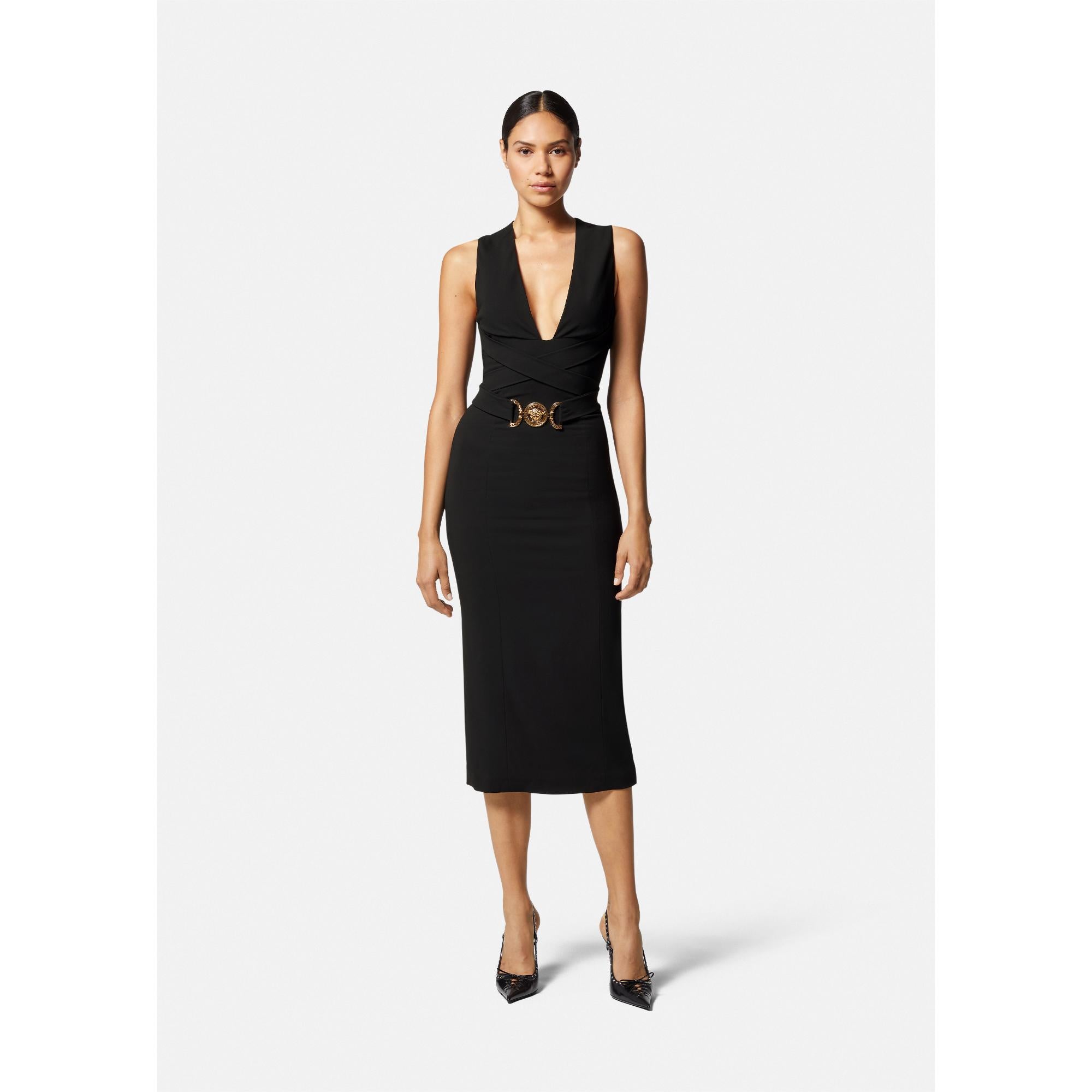 Women Medusa '95 Midi Dress - Black