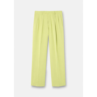 Men Wide Leg Formal Trousers - Green