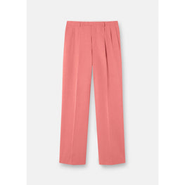 Men Wide Leg Formal Trousers - Pink