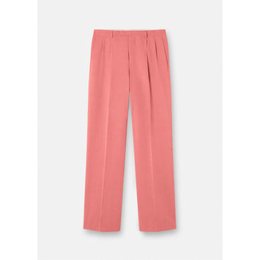 Men Wide Leg Formal Trousers - Pink