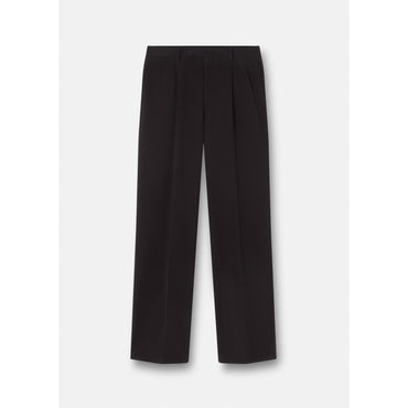 Men Wide Leg Formal Trousers - Black
