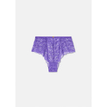 Women Lace High Waist Briefs - Purple