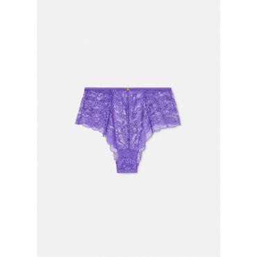 Women Lace High Waist Briefs - Purple