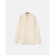 Men Barocco Silhouette Chambray Shirt - Beige