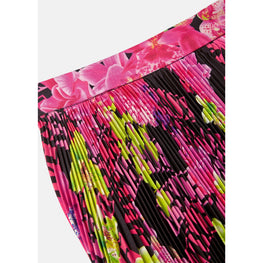 Women Logo Orchid Pleated Skirt - Multicolor