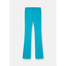 Women Flared Tailored Trousers - Blue