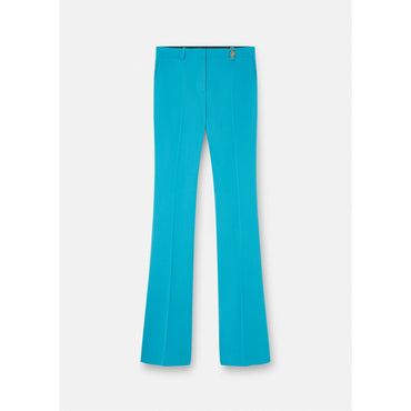 Women Flared Tailored Trousers - Blue