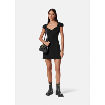 Women Shift Mini Dress - Black