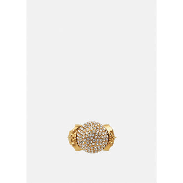 Women Medusa Crystal Ball Ring - Gold