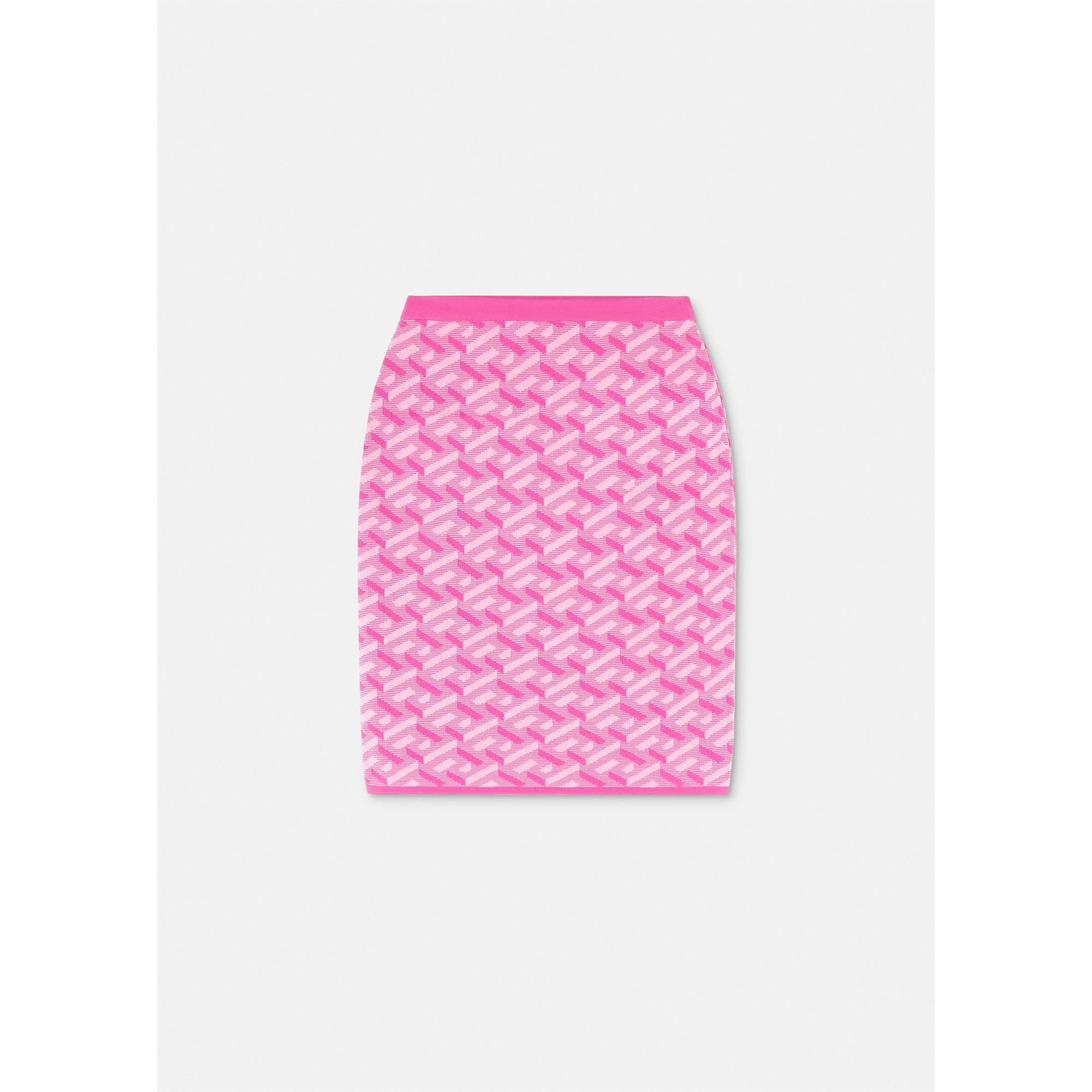Women Spring Festival Knit Skirt - Pink