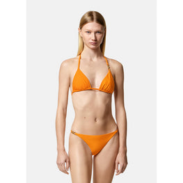 Women Versace Allover Invisible Bikini Bottoms - Orange