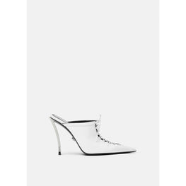 Women Pin-Point Mules 110 mm - White